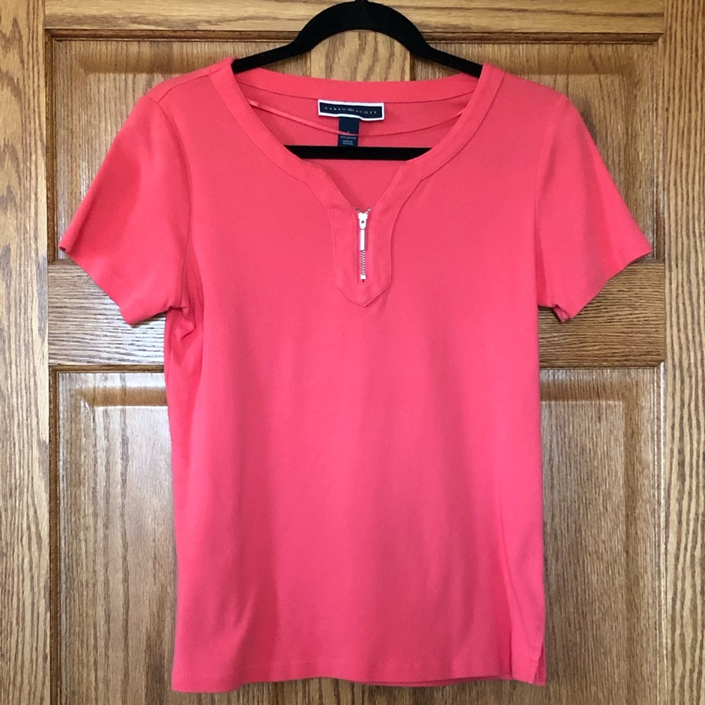 Karen Scott pink top